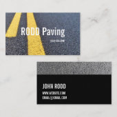 Carte De Visite Asphalte, Carrelage, Construction, Travail routier (Devant / Derrière)