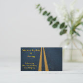 Carte De Visite Asphalte et pavage / Services de construction de l (Debout devant)