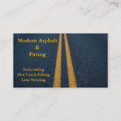 Carte De Visite Asphalte et pavage / Services de construction de l (Devant)