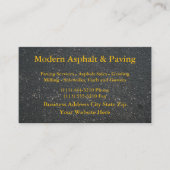 Carte De Visite Asphalte et pavage / Services de construction de l (Devant)