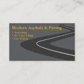Carte De Visite Asphalte et pavage / Services de construction de l (Devant)