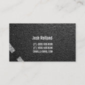 Carte De Visite Asphalte, pavage, construction, travaux routiers (Dos)