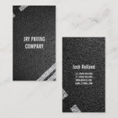 Carte De Visite Asphalte, pavage, construction, travaux routiers (Devant / Derrière)