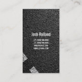 Carte De Visite Asphalte, pavage, construction, travaux routiers (Dos)