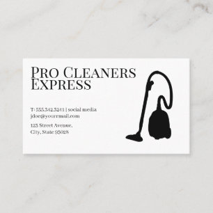 Carte De Visite Aspirateur Service de Ménage