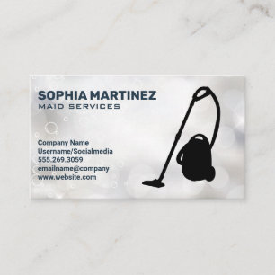 Carte De Visite Aspirateur   Services de femme de ménage
