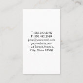 Carte De Visite Asseyez-vous sur le chien mou (Dos)