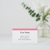 Carte De Visite Assez dans le rose (Debout devant)