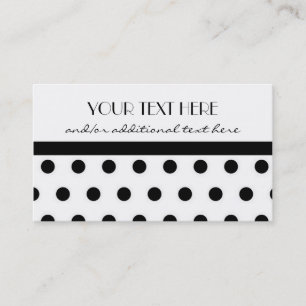 Carte De Visite Assez en pois