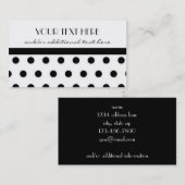 Carte De Visite Assez en pois (Devant / Derrière)