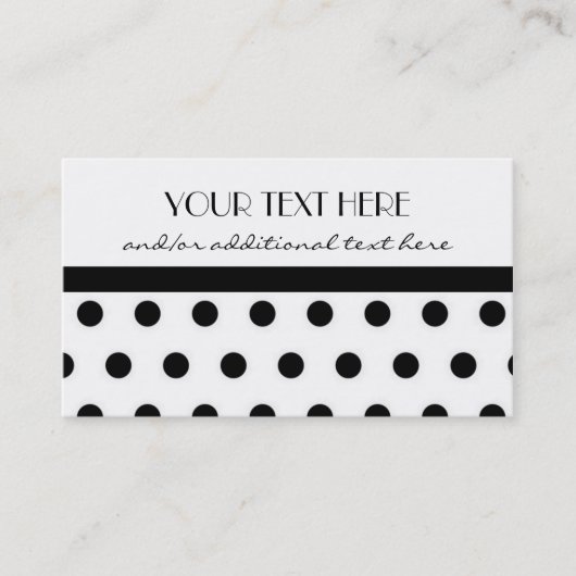 Carte De Visite Assez en pois (Devant)