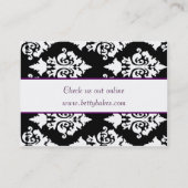 Carte de visite assez noir et blanc de boulangerie (Dos)