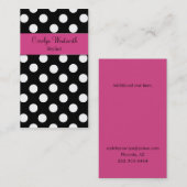 Carte de visite assez noir et blanc de point de (Devant / Derrière)