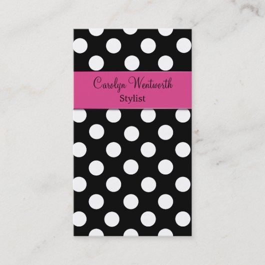 Carte de visite assez noir et blanc de point de (Devant)