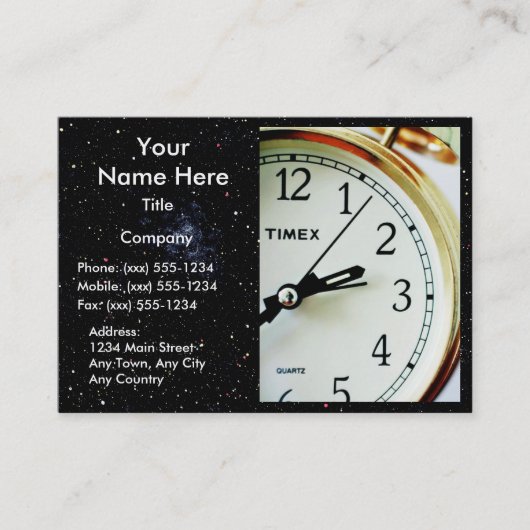 Carte De Visite ASSEZ TEMPS ! (La livraison, messager ou messager) (Devant)