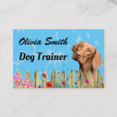 Carte De Visite Assiette pour animaux de compagnie mignonne chien  (Devant)