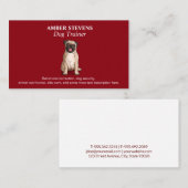 Carte De Visite assis Doggie (Devant / Derrière)