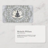 Carte De Visite Assis Lotus Mandala et marbre (Devant / Derrière)