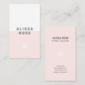 Carte de visite assis pour animal de compagnie Pin (Devant / Derrière)