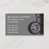 Carte De Visite Assistance routière sur le thème des pneus automob (Devant)