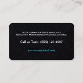 Carte De Visite Assistance Technique à Domicile (Dos)