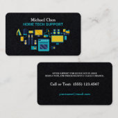 Carte De Visite Assistance Technique à Domicile (Devant / Derrière)