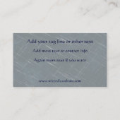 Carte De Visite Assistant Argent sur le ciel nocturne (Dos)