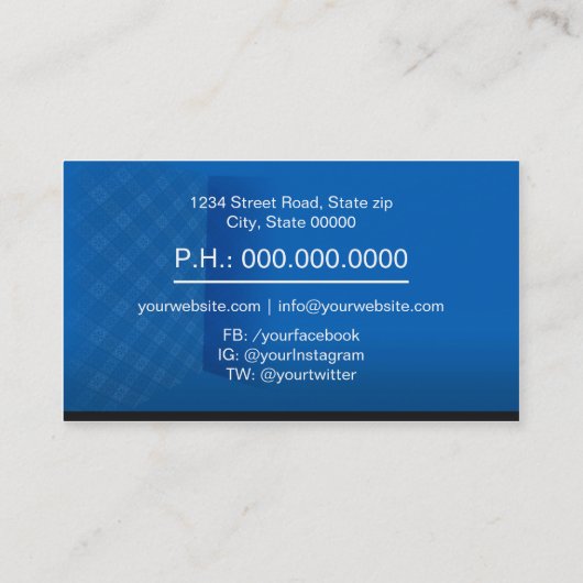 Carte De Visite Assistant Beauty Backstage (Dos)