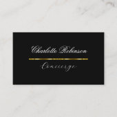 Carte De Visite Assistant Concierge personnel classique (Devant)