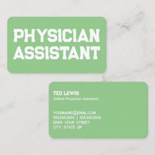 Carte De Visite Assistant du médecin PA