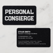 Carte De Visite Assistant exécutif du concierge personnel (Devant / Derrière)