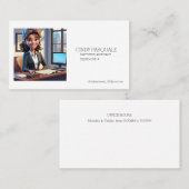 CARTE DE VISITE " ASSISTANT EXÉCUTIF, SECRÉTAIRE " (Devant / Derrière)