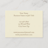 Carte De Visite Assistant Imaginaire Livres Potions Dragon (Dos)