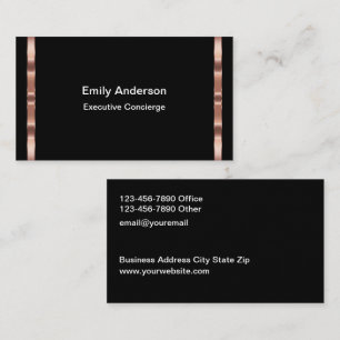 Carte De Visite Assistant Personnel de Conciergerie Exécutif de Lu