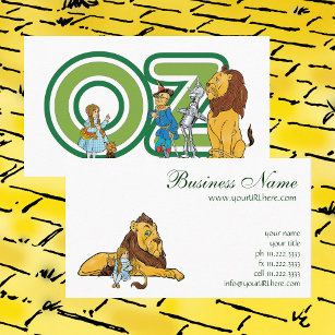 Carte De Visite Assistant vintage d'Oz, Dorothy et Toto avec Lion