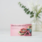 Carte de visite assistante maternelle ou nounou. (Debout devant)