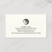 Carte De Visite Assistants auto du camion remorque (Dos)