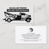 Carte De Visite Assistants auto du camion remorque (Devant / Derrière)