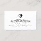 Carte De Visite Assistants auto du camion remorque (Dos)