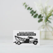 Carte De Visite Assistants auto du camion remorque (Debout devant)