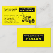 Carte De Visite Assistants auto du camion remorque (Devant / Derrière)