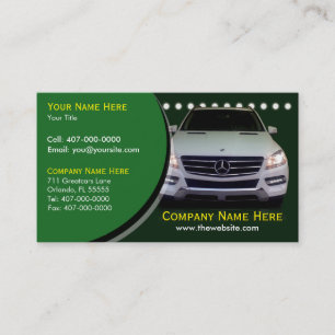 Carte De Visite Associé commercial de concessionnaire automobile