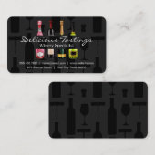 Carte De Visite Assorted Wine Champagne Tastings (Devant / Derrière)