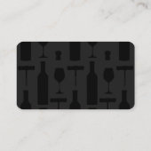 Carte De Visite Assorted Wine Champagne Tastings (Dos)