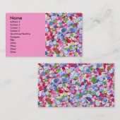 Carte de visite assorti de boutons (Devant / Derrière)