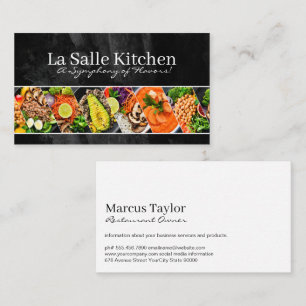Carte De Visite Assortiment de cuisines présentées Restaurant