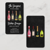 Carte De Visite Assortiment de vins | Créatif (Devant / Derrière)