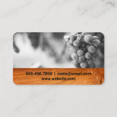 Carte De Visite Assortiment de vins | Vignoble (Dos)