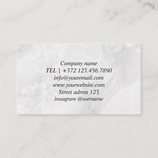 Carte De Visite Assurance Consultant Agent d'assurance Entreprise  (Dos)