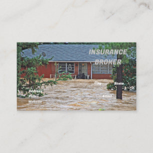Carte De Visite Assurance contre les dommages causés par les inond
